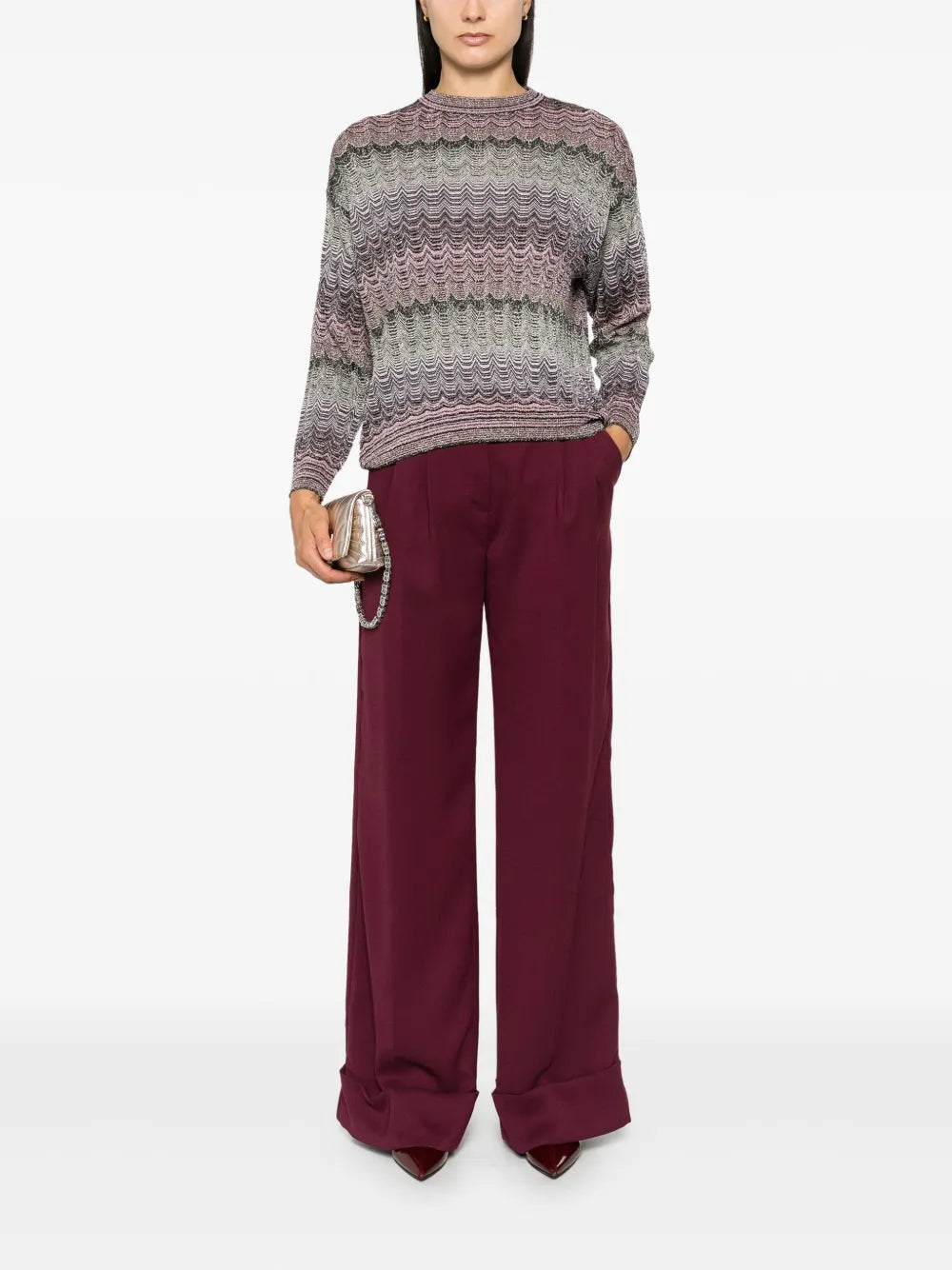 Zigzag-Woven Sweater