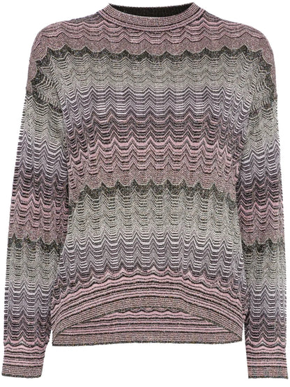 Zigzag-Woven Sweater