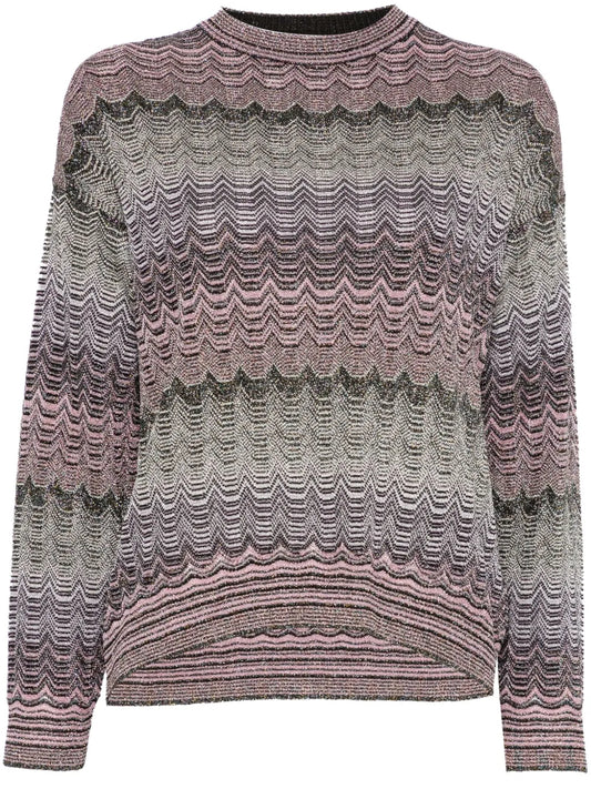 Zigzag-Woven Sweater