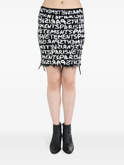Graffiti Monogram Skirt