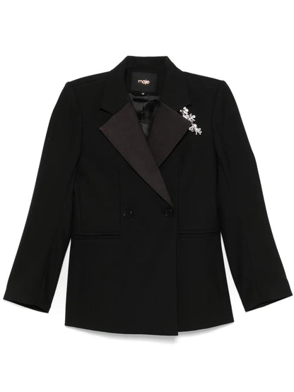 Crystal-Embellished Blazer
