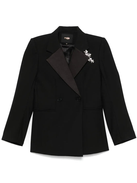 Crystal-Embellished Blazer