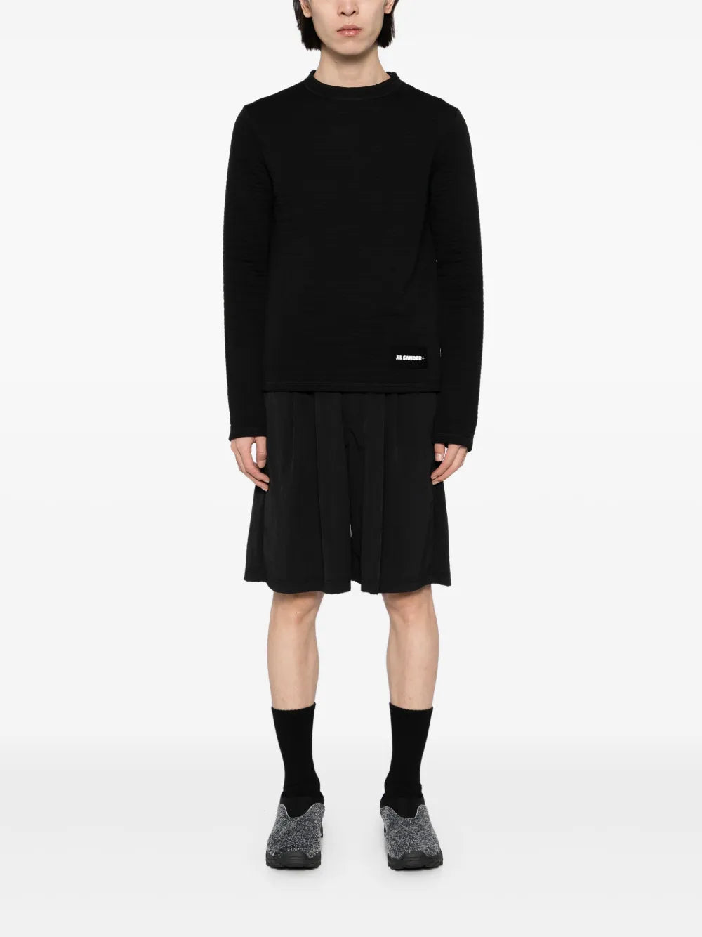 + Texture Long-Sleeves T-Shirt