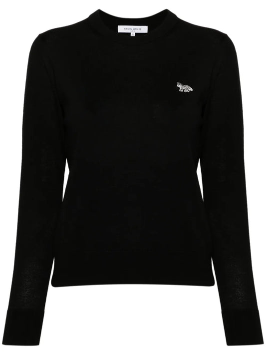 Baby Fox-Patch Sweater