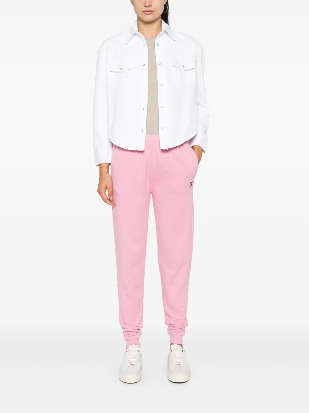 Fox Head-Appliqué Track Pants