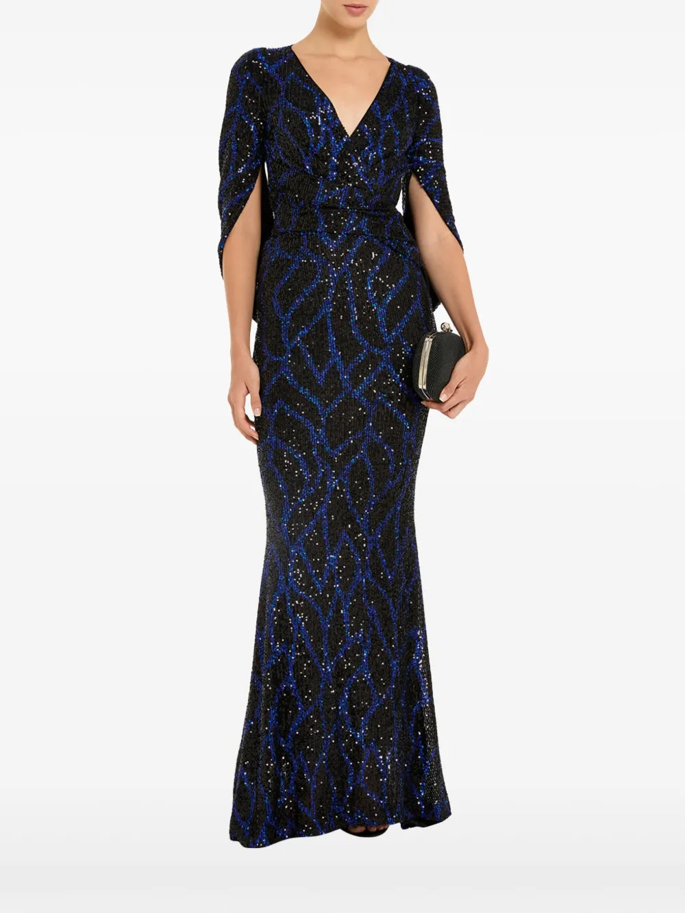 Shawl Design Sequinned Gown