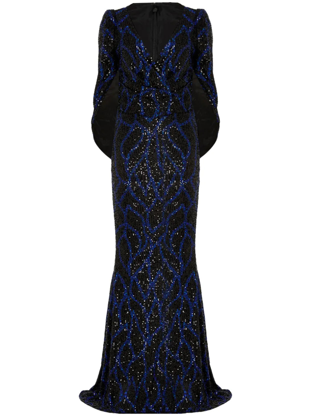 Shawl Design Sequinned Gown