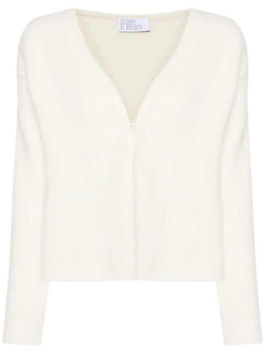 Brooch-Detail Cardigan