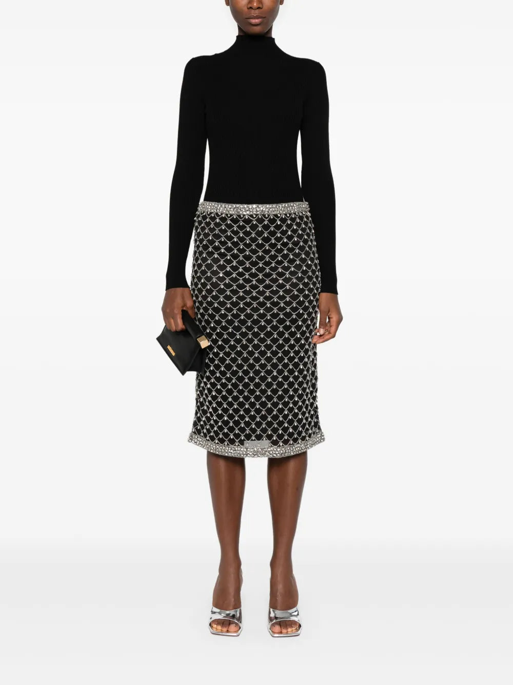 Crystal-Embellished Skirt