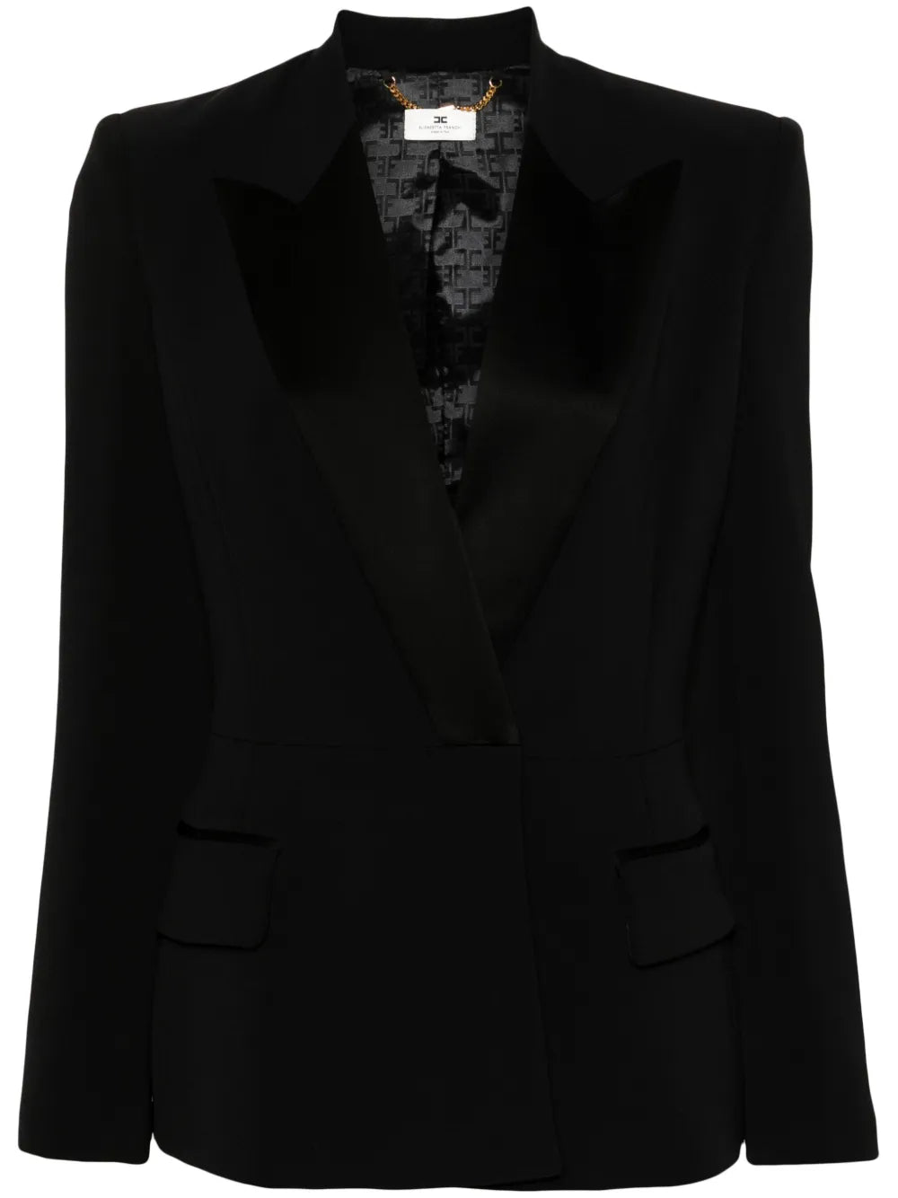 Crepe Double-Breasted Jacket