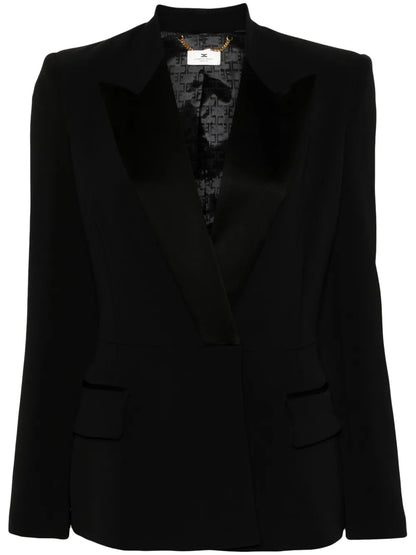 Crepe Double-Breasted Jacket