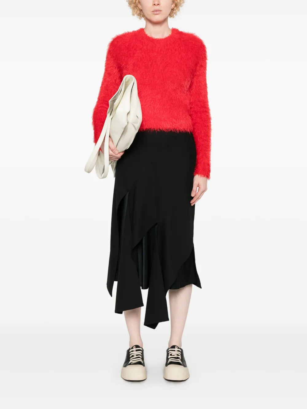 Multi-Panel Midi Skirt