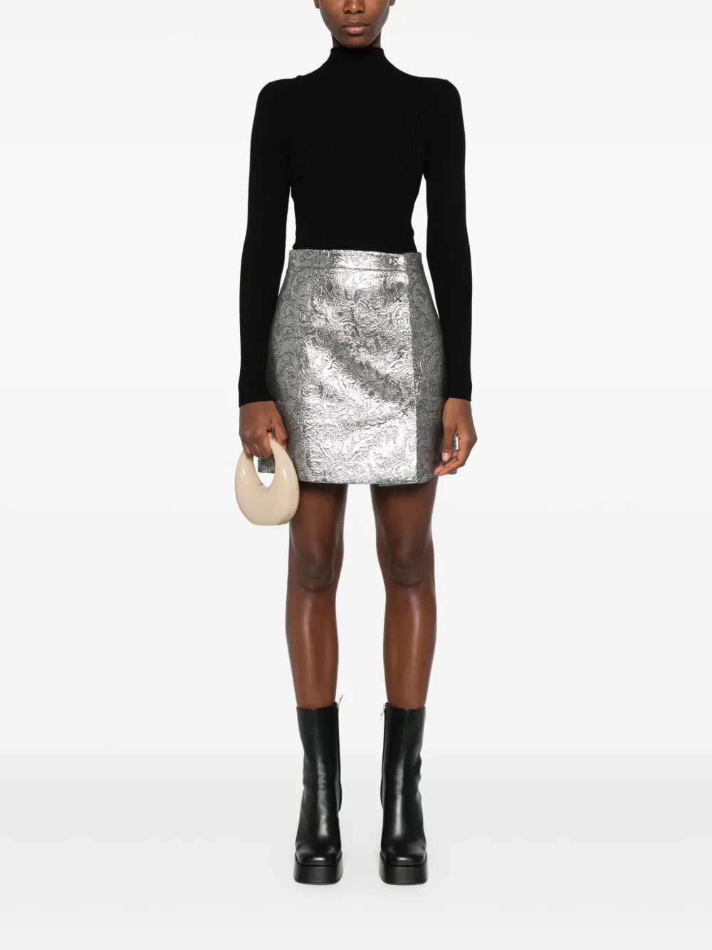 Jacquard Mini Skirt