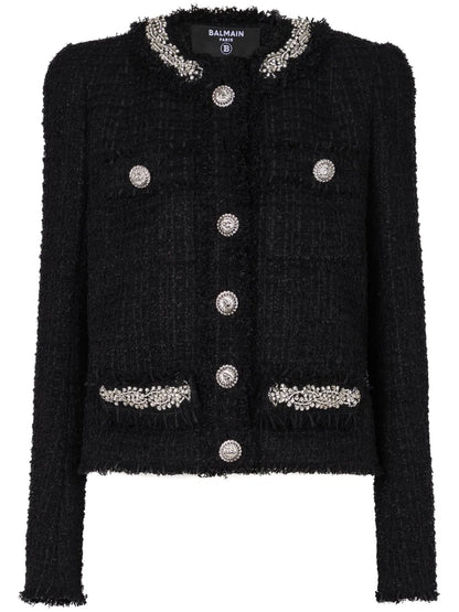 Embroidered Tweed Jacket