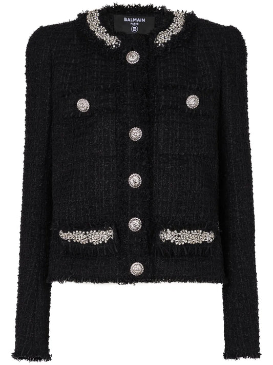 Embroidered Tweed Jacket
