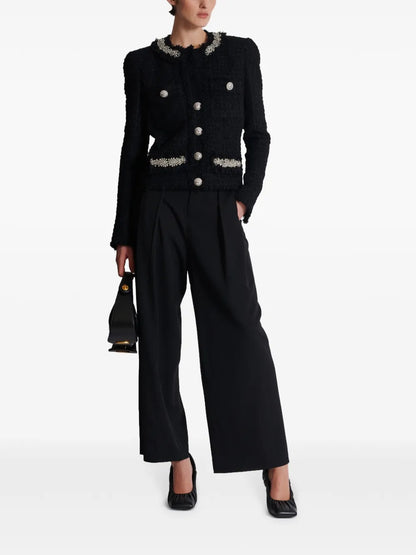 Embroidered Tweed Jacket