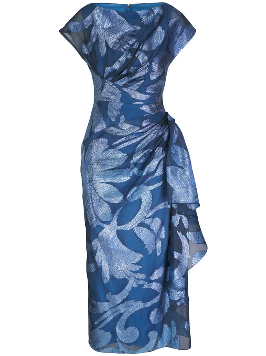 Floral-Print Midi Dress