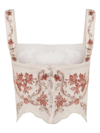 Luciana Florero Cropped Top