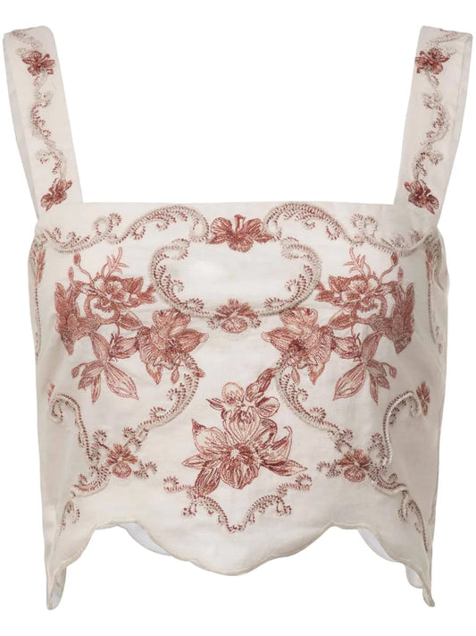 Luciana Florero Cropped Top