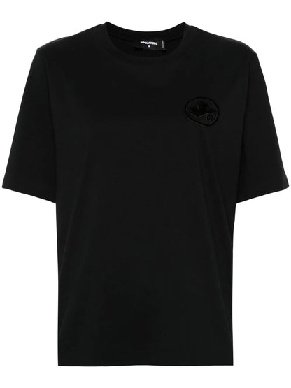 Flocked-Logo T-Shirt