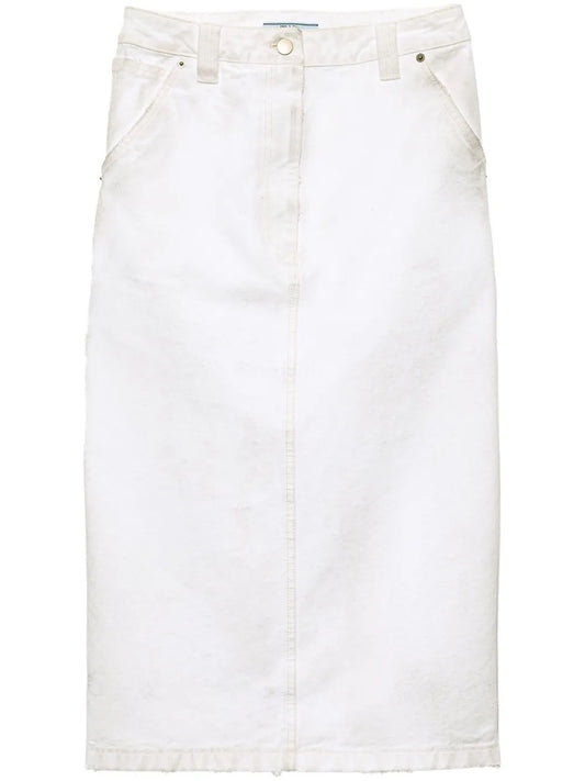 Old Canvas Pencil Skirt
