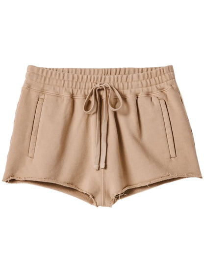 Garment-Dyed Cotton Fleece Shorts