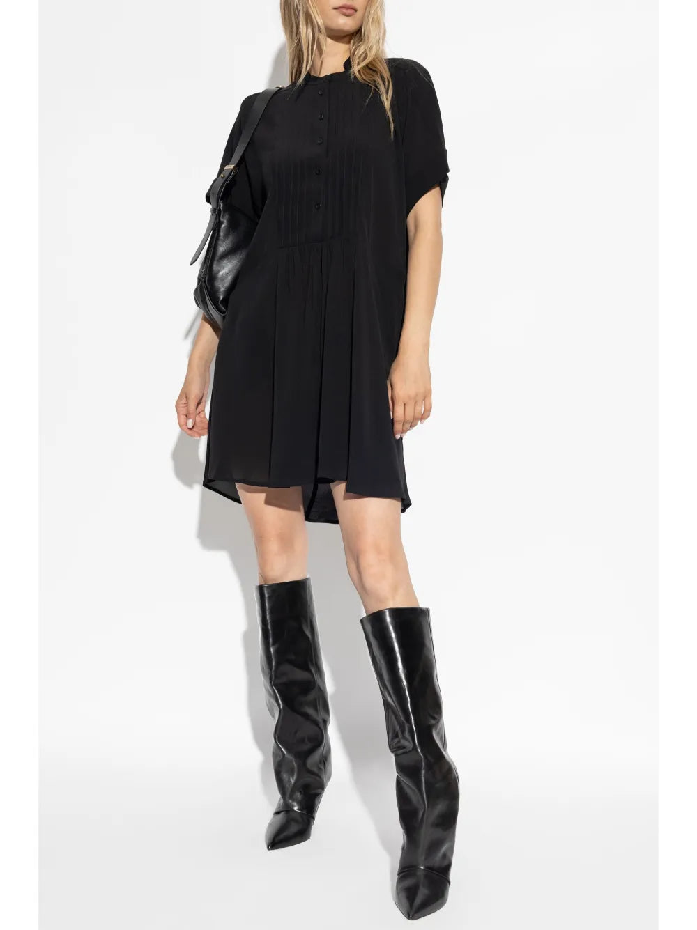 Apolina Pleated Mini Dress