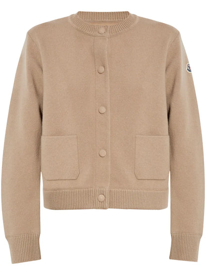 Padded Wool Cardigan