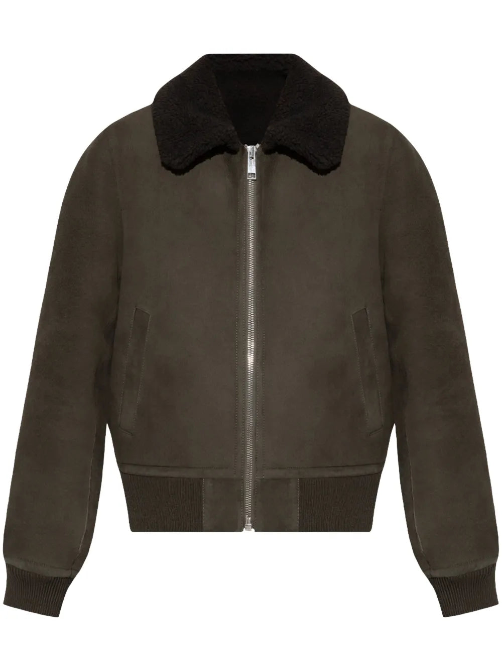 Shearling-Collar Jacket