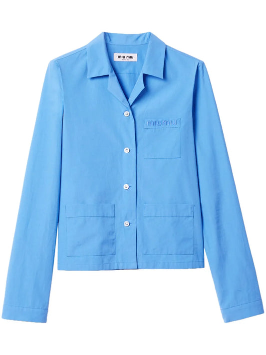 Shirt L/S Button Up Multi Pocket Cotton