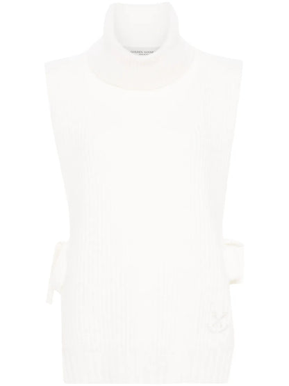 Logo-Embroidered Fisherman'S-Knit Vest