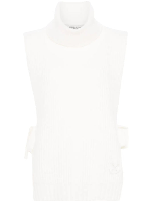 Logo-Embroidered Fisherman'S-Knit Vest