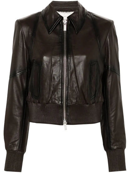 Cropped Bomber Jacket