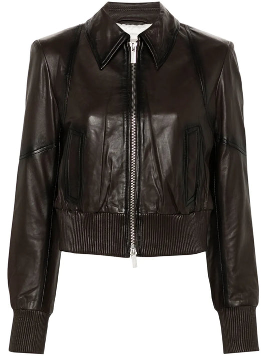 Cropped Bomber Jacket