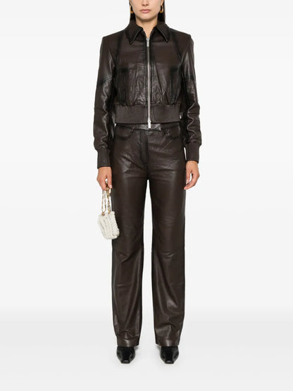 Cropped Bomber Jacket
