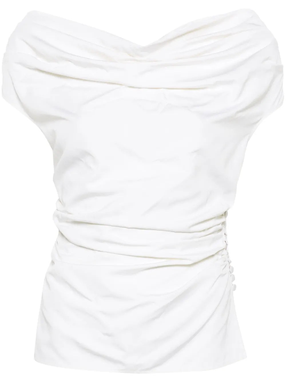 Off Shoulder Draped Blouse
