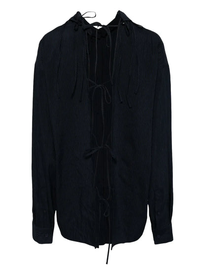 Back Tie Oversized Shirt
