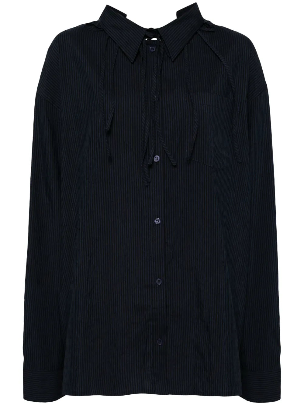Back Tie Oversized Shirt