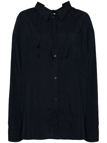 Back Tie Oversized Shirt