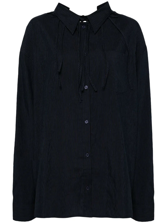 Back Tie Oversized Shirt