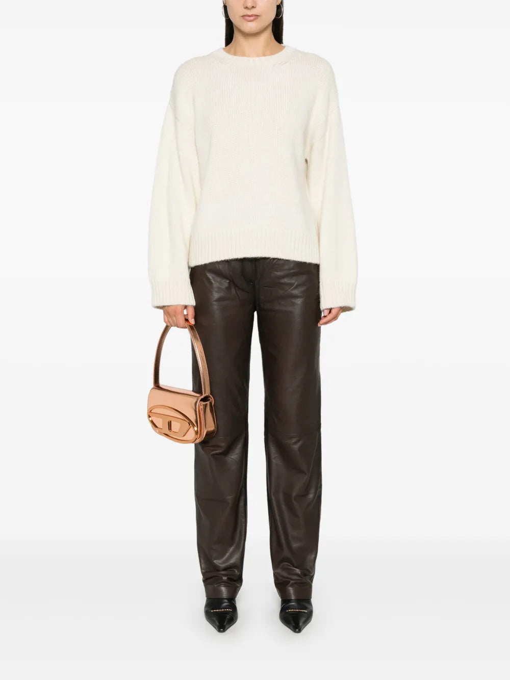Ribbed Crew-Neck Jumper
