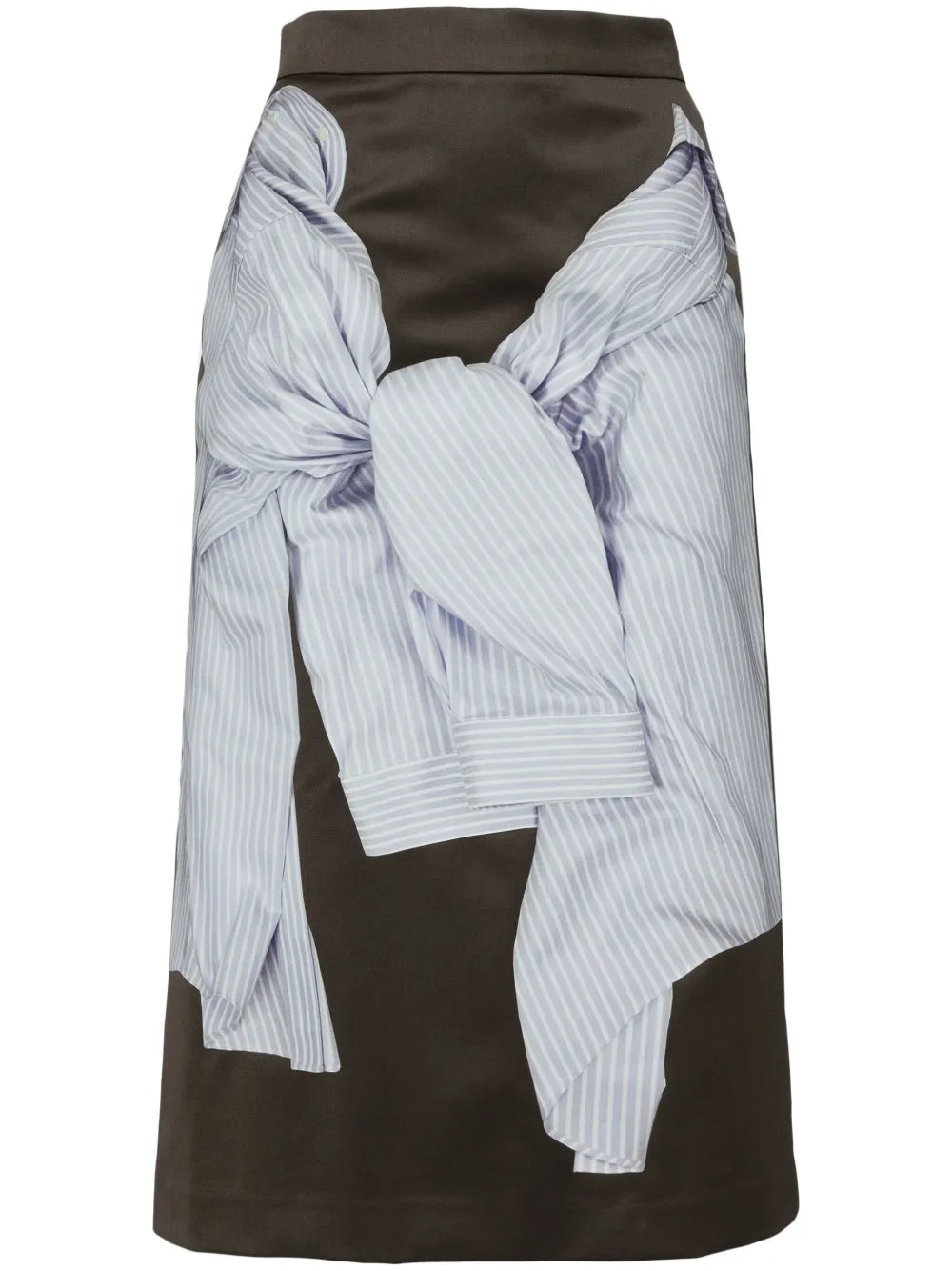 Shirt Printed Midi Skirt