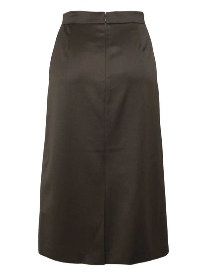 Shirt Printed Midi Skirt