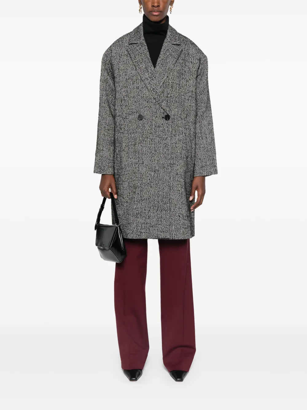 Chevron-Pattern Coat