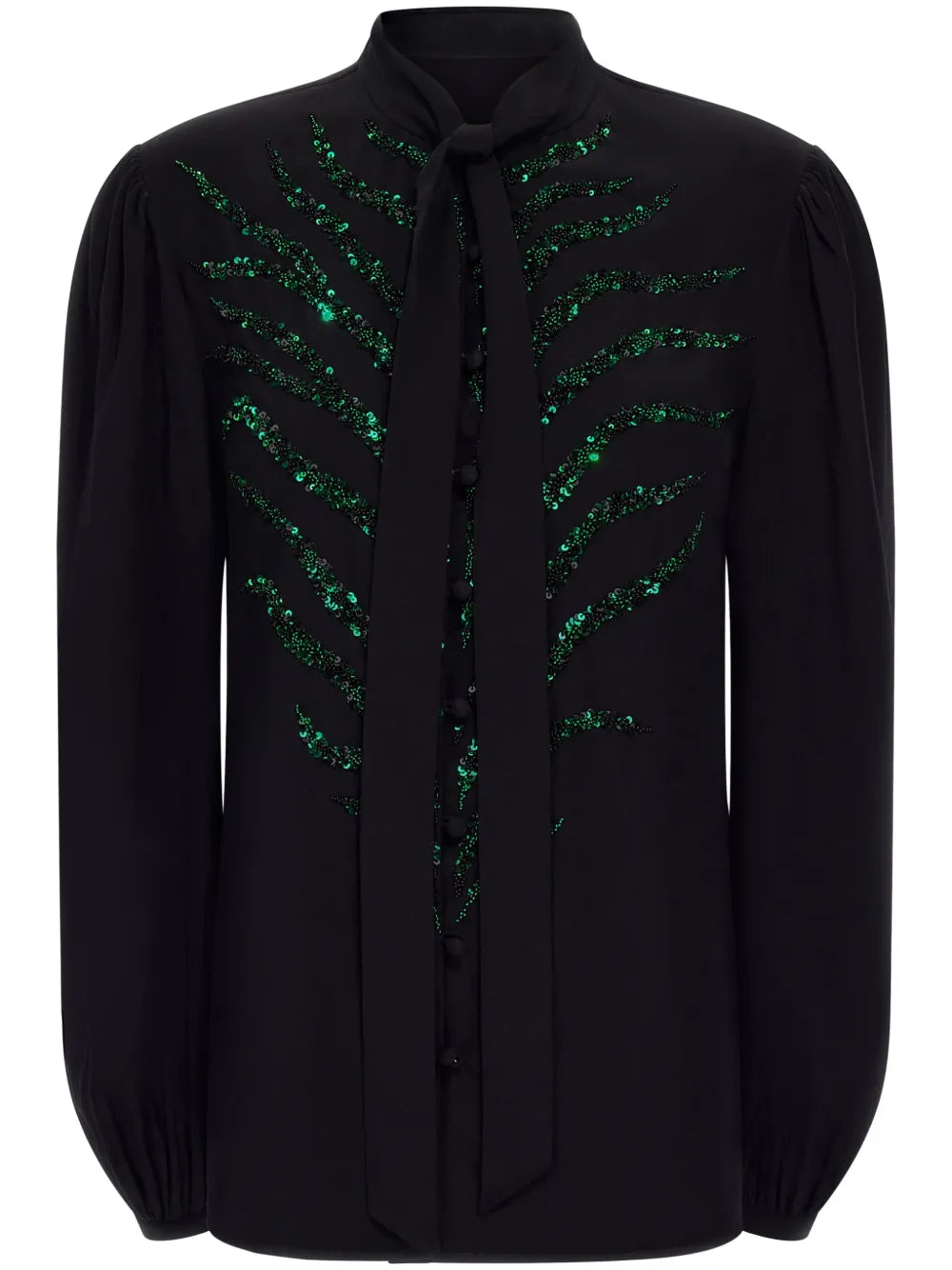 Sequin-Embellished Blouse
