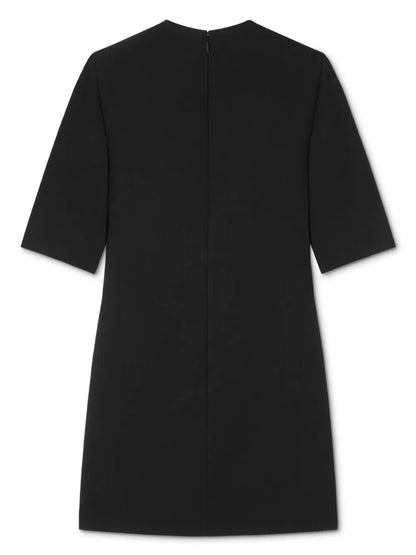Wool Gabardine Mini Dress