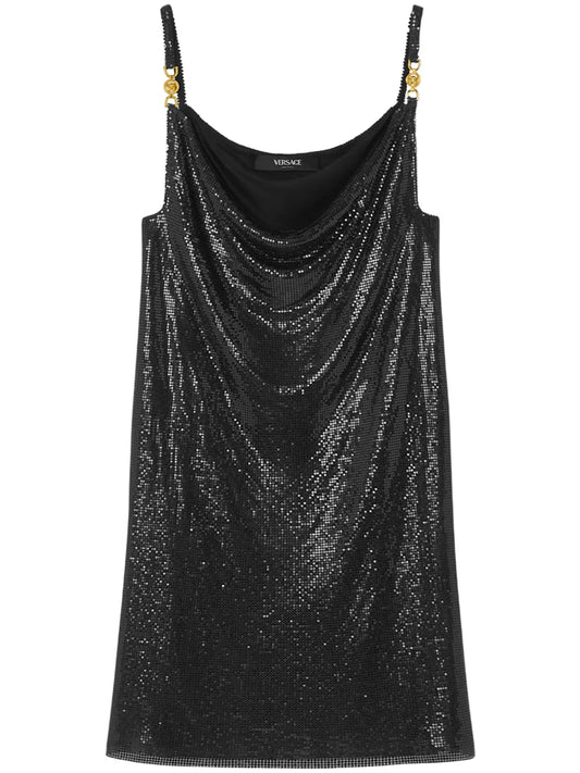 Metal Mesh Mini Dress