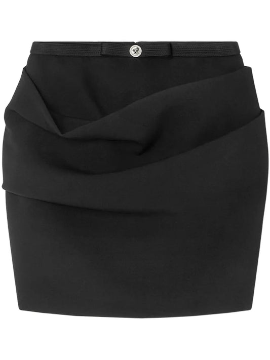 Gabardine Draped Skirt