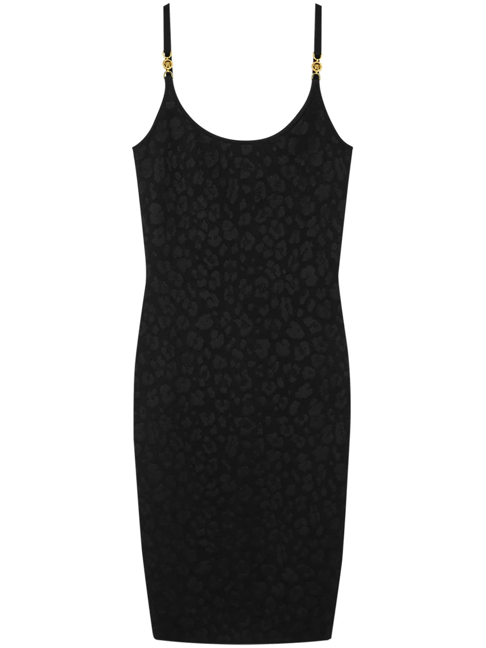 Leopard Lurex Midi Dress