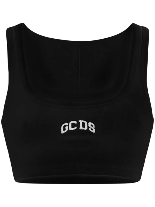 Logo-Embroidered Cropped Top